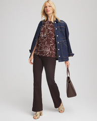 Chico's Women | Touch of Cool™ Elbow-Sleeve Perfect Tee CACAO
