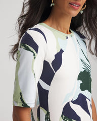 Chico's Women | Touch of Cool™ Elbow-Sleeve Perfect Tee SAGE MEADOW