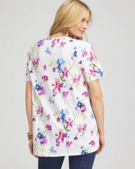 Chico's Women | Wildflower Slub V-Neck Tee ALABASTER