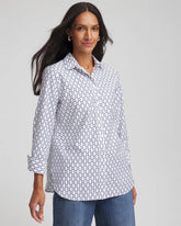 Chico's Women | No Iron™ Chain Connection Shirt PASSPORT BLUE
