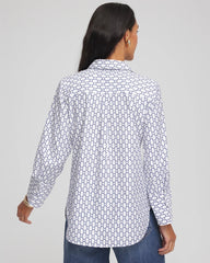 Chico's Women | No Iron™ Chain Connection Shirt PASSPORT BLUE