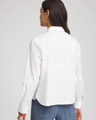 Chico's Women | Crystal Heart Poplin Shirt ALABASTER