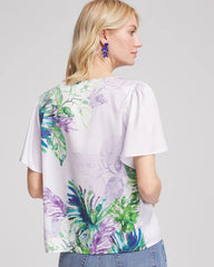 Chico's Women | Flutter Sleeve Satin Top VIOLET