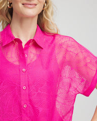 Chico's Women | Deco Burnout Shirt CRUSHED BERRIES