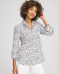 Chico's Women | No Iron™ Polka Dot Shirt OPTIC WHITE