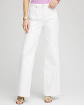 Chico's Women | So Slimming® High-Rise Wide-Leg Jeans ALABASTER