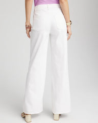 Chico's Women | So Slimming® High-Rise Wide-Leg Jeans ALABASTER