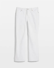 Chico's Women | No-Stain Girlfriend Frayed Flared Jeans ALABASTER