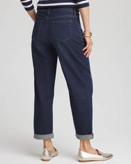 Chico's Women | Cropped Boyfriend Jeans ARIEL SEA INDIGO