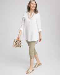 Chico's Women | 19" Pull-on Capri Jeans WASHED SAGE