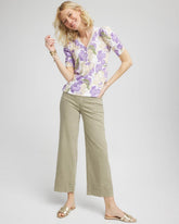 Chico's Women | Pull-On Wide-Leg Cropped Jeans WASHED SAGE