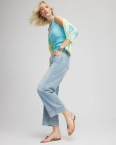 Chico's Women | Pull-On Wide-Leg Cropped Jeans KIMANA INDIGO