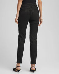 Chico's Women | Brigitte™ Slim Ankle Jacquard Pants BLACK