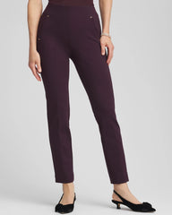 Chico's Women | Juliet Slim Trim Detail Ankle Pants NIGHT BLOOM