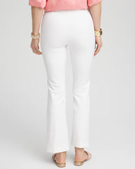 Chico's Women | Lightweight Juliet Flared Ankle Pants ALABASTER