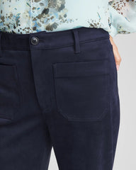 Chico's Women | Faux Suede Bootcut Ankle Pants PASSPORT BLUE