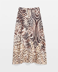 Animal Bengal Marks Faux Satin Skirt