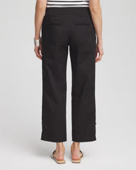 Chico's Women | Poplin Cropped Pants BLACK
