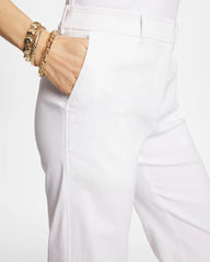 Chico's Women | Emme Fly Front Straight Crop ALABASTER