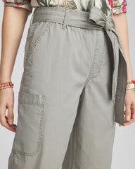 Chico's Women | Poplin Pull-On Tapered-Leg Cropped Pants MISTY SAGE