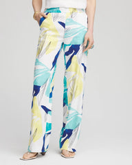 Chico's Women | Tropical Linen Stretch Relaxed Pants ALABASTER