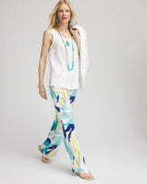 Chico's Women | Tropical Linen Stretch Relaxed Pants ALABASTER