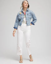 Chico's Women | Sateen Cutout Cropped Pants ALABASTER