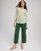 Chico's Women | Cropped Straight-Leg Pants PALM LEAF