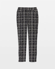 Chico's Women | Brigitte Plaid Slim Ankle Pants BLACK