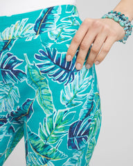 Chico's Women | Brigitte™ Tropical Slim Leg Pants SEASPRAY
