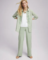 Chico's Women | Linen Stretch Relaxed Pants MOROCCAN MINT