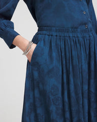 Chico's Women | Jacquard Culotte Wide-Leg Pants SEAPORT