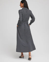 Chico's Women | Chain Print Maxi Shirtdress PASSPORT BLUE