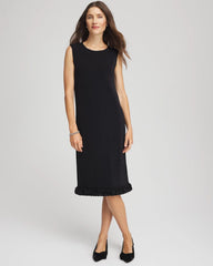Chico's Women | Travelers™ Fringe Hem Tank Dress TRAVELERS BLACK