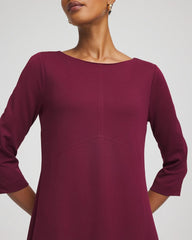 Chico's Women | Seamed Crepe Maxi Dress DEEP CHIANTI