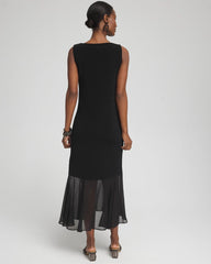 Chico's Women | Travelers™ Chiffon Hem Dress TRAVELERS BLACK