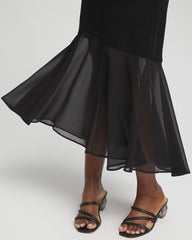 Chico's Women | Travelers™ Chiffon Hem Dress TRAVELERS BLACK