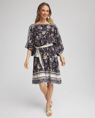 Chico's Women | Georgette Boatneck Kaftan Dress ECRU