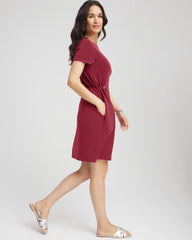 Chico's Women | Zenergy® Bungee-Waist Dress RUSSET RED