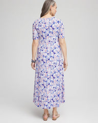 Chico's Women | Ruched Jersey Midi Dress SEAFARING BLUE