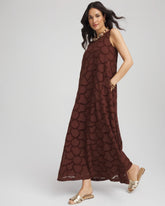 Chico's Women | Eyelet Cutout Maxi Tank Dress CACAO