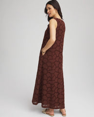 Chico's Women | Eyelet Cutout Maxi Tank Dress CACAO