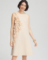 Chico's Women | Appliqué Ponte Knit Dress ENGLISH CREAM