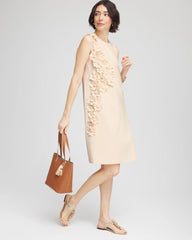 Chico's Women | Appliqué Ponte Knit Dress ENGLISH CREAM