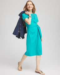 Chico's Women | Twist Tie-Front Dress SEASPRAY