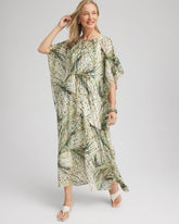 Chico's Women | Crinkle-Chiffon Kaftan Dress ECRU