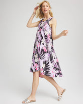 Zenergy® Floral Palms Lightweight Midi Dress
