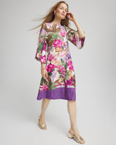 Chico's Women | Island Angel-Sleeve Boat Neck Dress ECRU