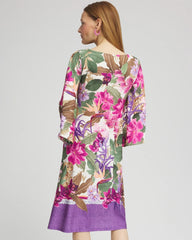 Chico's Women | Island Angel-Sleeve Boat Neck Dress ECRU