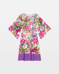 Chico's Women | Island Angel-Sleeve Boat Neck Dress ECRU